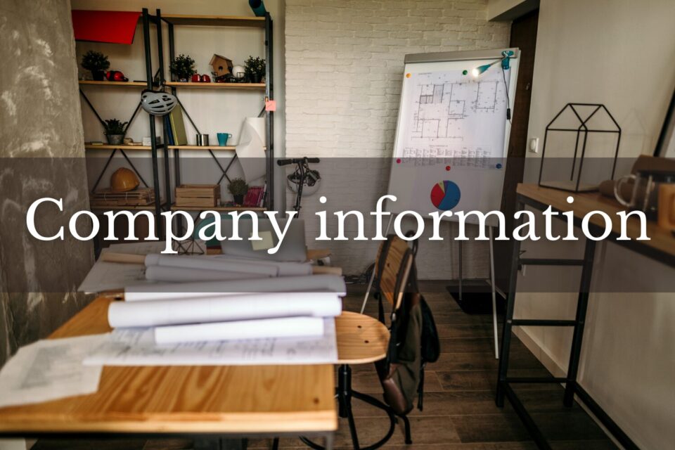 ピースニーの会社案内のページタイトル