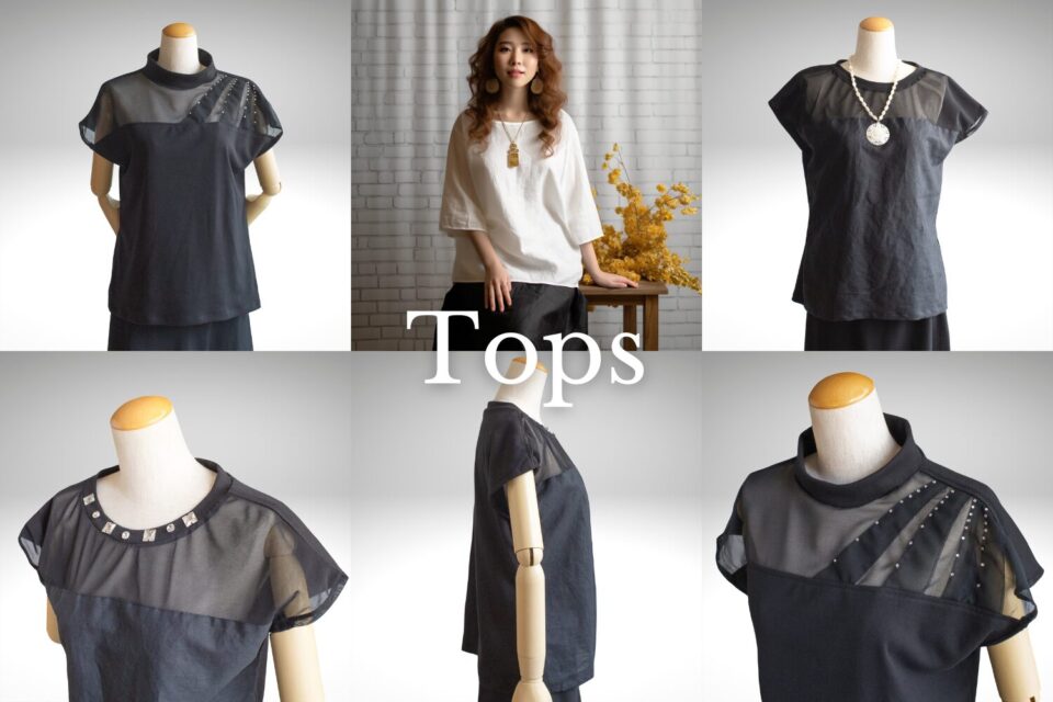 ピースニーのトップス画像を使ったタイトル